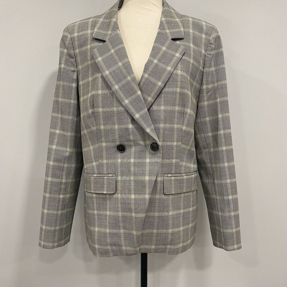 J. Crew 12 Blazer Devon Italian Stretch Wool Blend Tollegno 1900 Plaid Academia